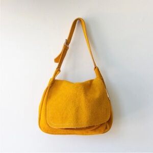 A Detacher Annabel marigold suede bag NEW
